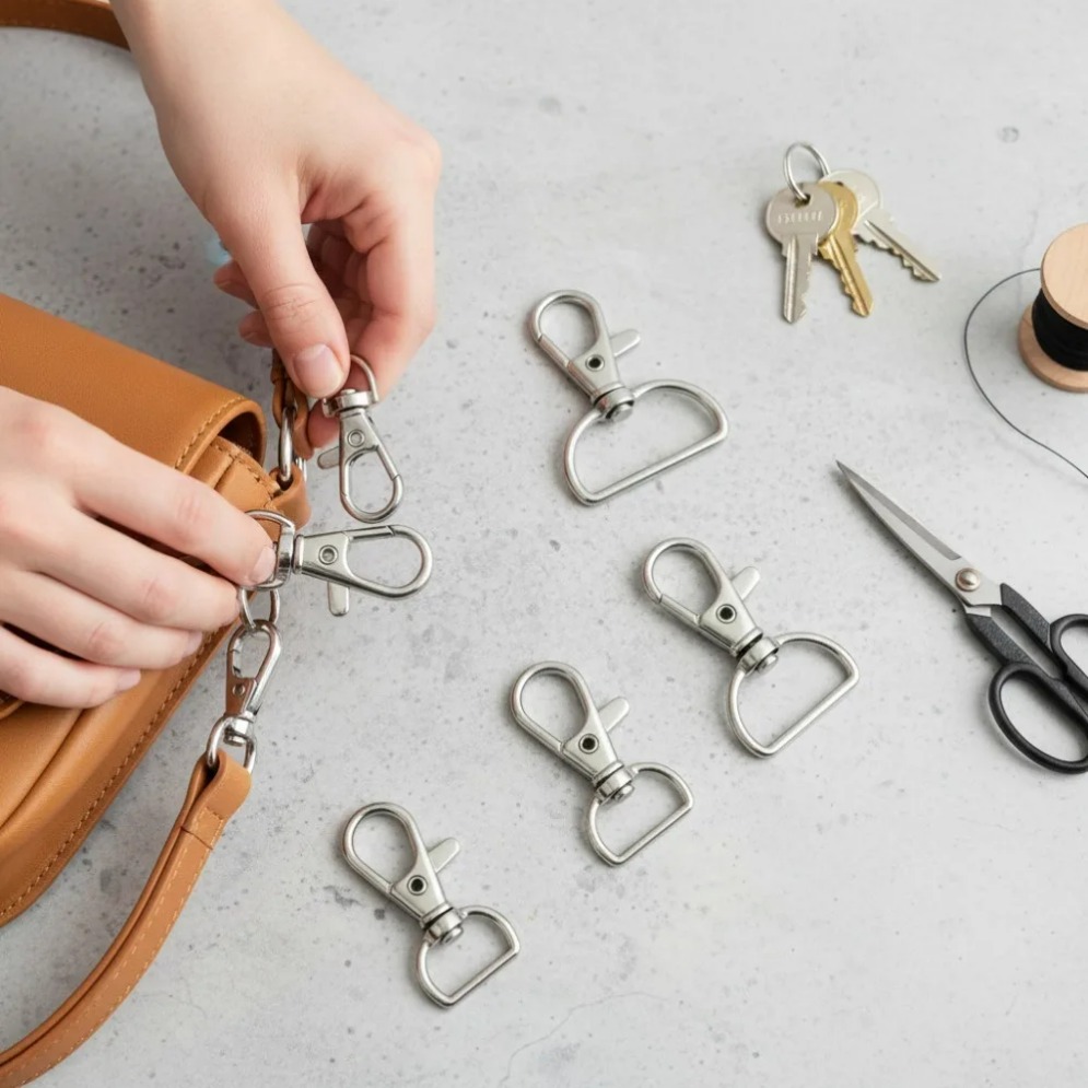 5/20/50/100 STUKS Draaibare Sluitingen Lanyard Karabijnhaken Sleutelhanger Clip Haak Metalen Kreeftklauw Sluiting voor Sleutelhanger Hardware Accessoires