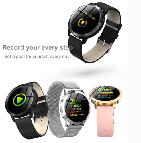 Waterproof Smart Watch Fitness Tracker Heart Rate Blood Pressure Mirror Wrist Smart Watch Unisex