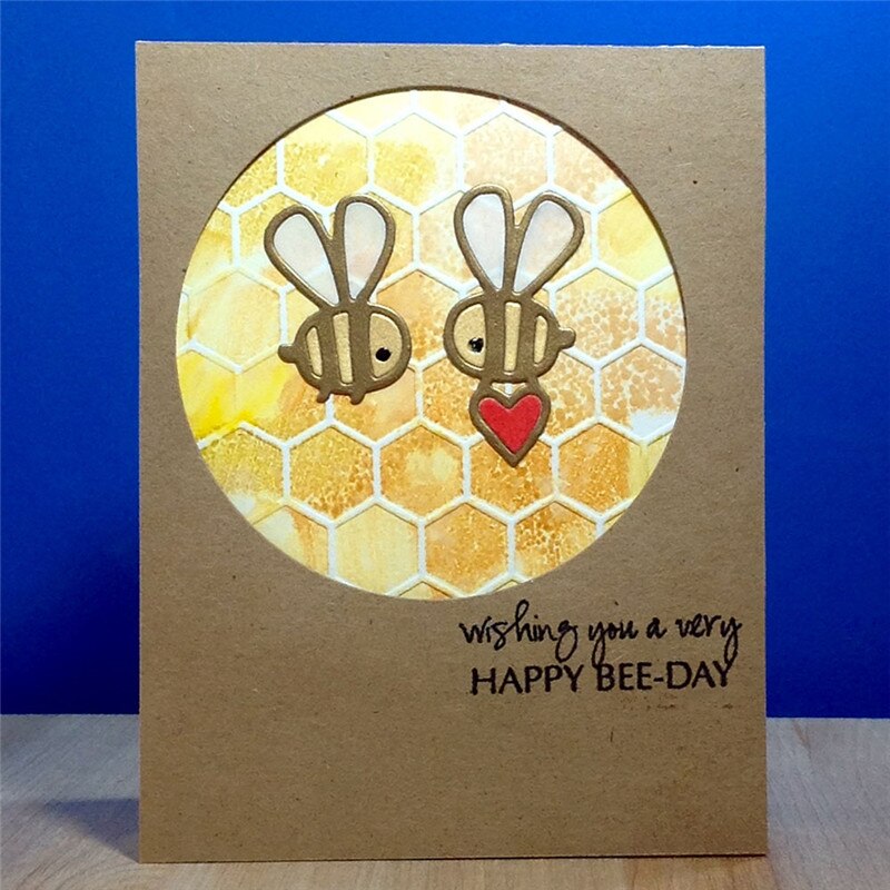 YaMinSanNiO Bee Metal Cutting Dies Heart Dies Scrapbooking Die Cuts for Cards Making DIY Animal Crafts Stencil