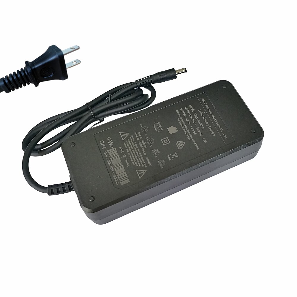 Cargador Original 42V 2.0A para XIAOMI HIMO Z16 C20 Z20 bicicleta eléctrica cargador de batería repuestos: Rojo