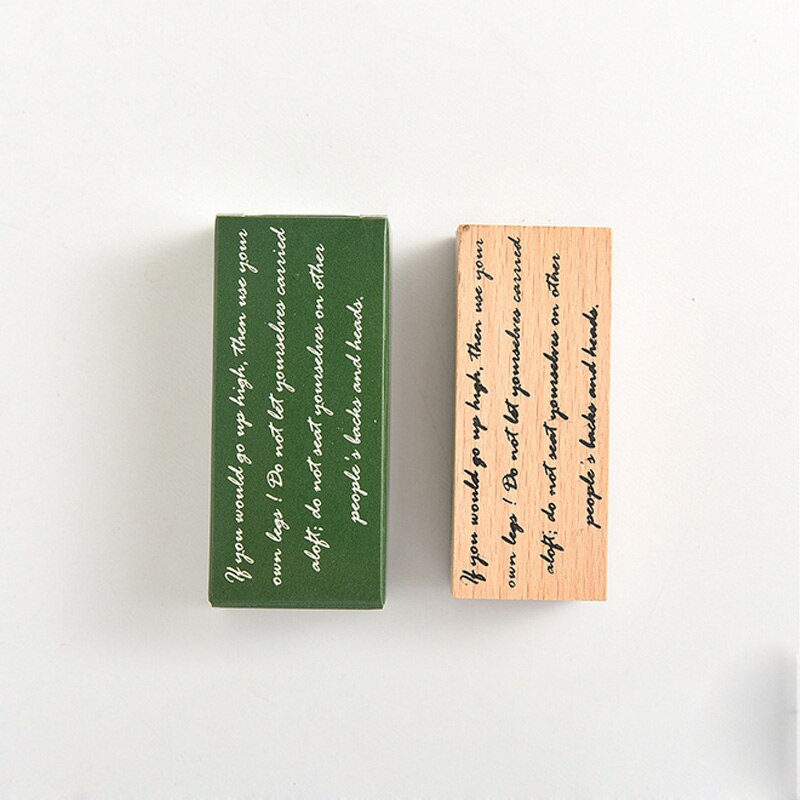 Letras Vintage serie estampillas madera DIY artesanía de madera de caucho sello, para Scrapbooking papelería: A8