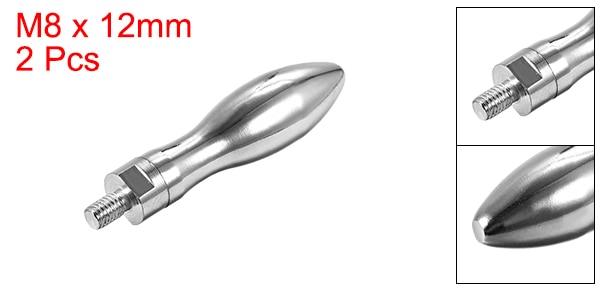 Uxcell Uxcell 1-2 Stck Spann Griffe Schraube Knöpfe Handgriffe M8/M10/M12 x 12mm Gewinde kunststoff Metall Dreh Griff Griff