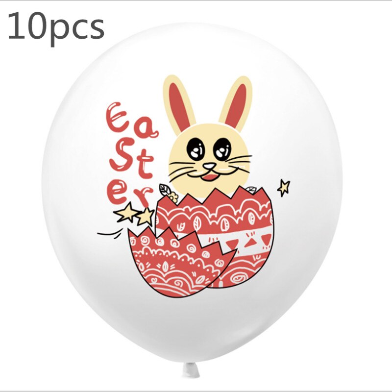 12- tommer gummiballoner sæt tegneserie kanin påske fest dekoration forsyninger: 6