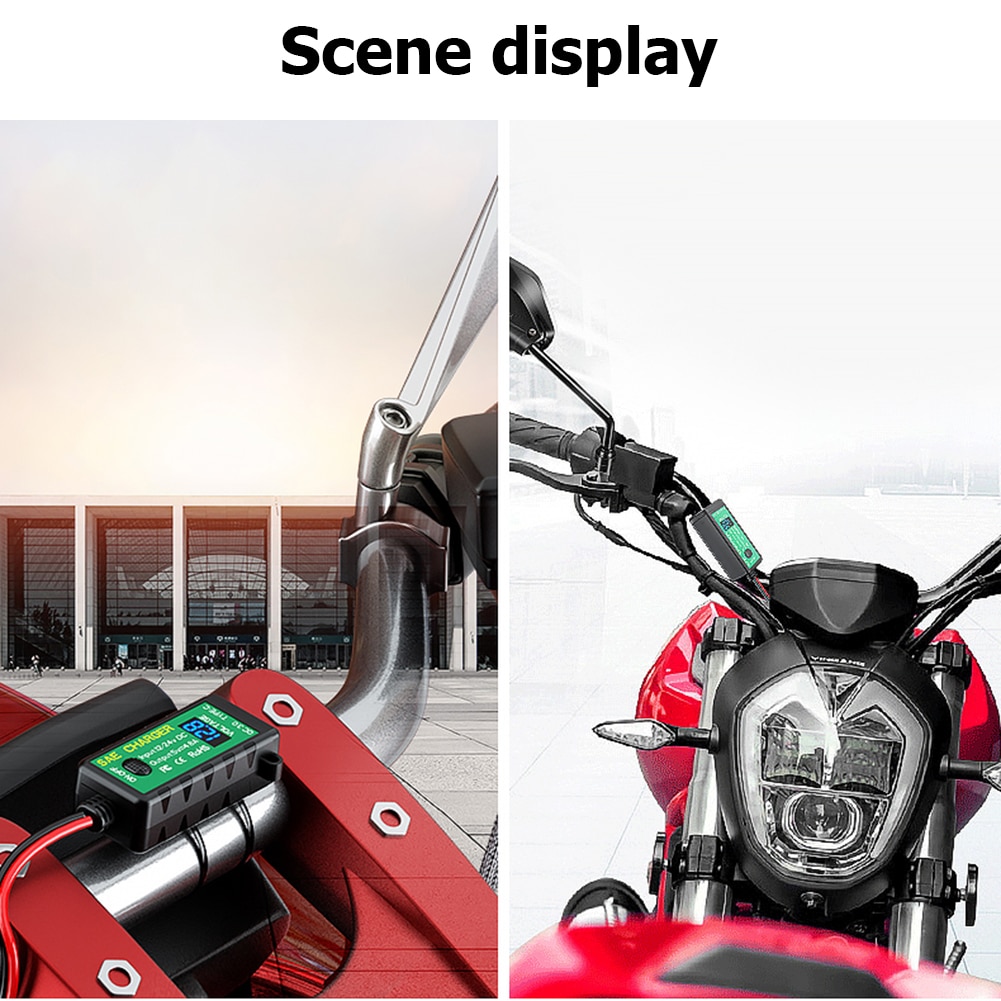 Dual usb motorcykel oplader 12v sae til usb vandtæt hurtig opladningsadapter med tænd / sluk-kontakt til mobiltelefon gps