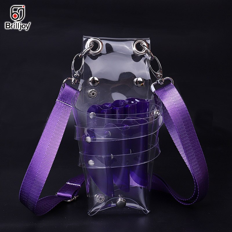 Brilljoy Lightweight Hairdressing Tool Bag pvcTransparent Cutting Scissor Barber Hair Scissor Bag Pouch Hairdressing Scissor Bag: Scissors bag purple