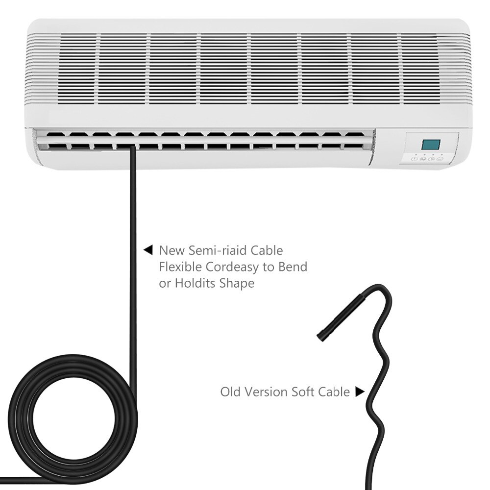 KZYEE WIFI Multifunction Endoscope Camera 5.5mm Lens HD Semi-rigid Waterproof Phone Camera Hard Cable Snake Wireless Borescope