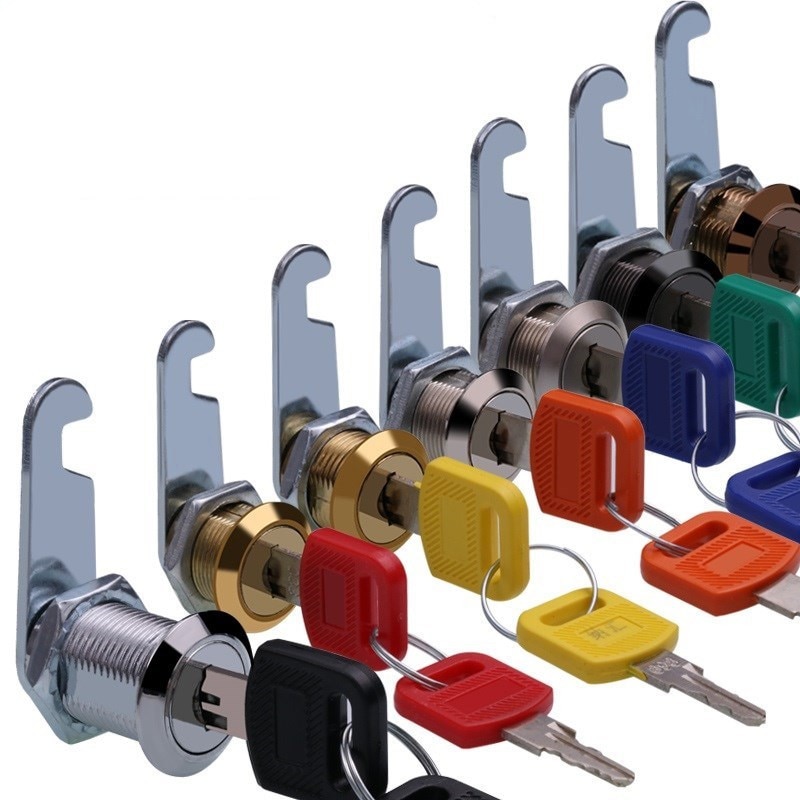 Multicolor Cam Cilinder Sloten Deur Kabinet Mailbox Ladekast Locker Security Meubels Slot Met Sleutel Veiligheid Gereedschap Hardware