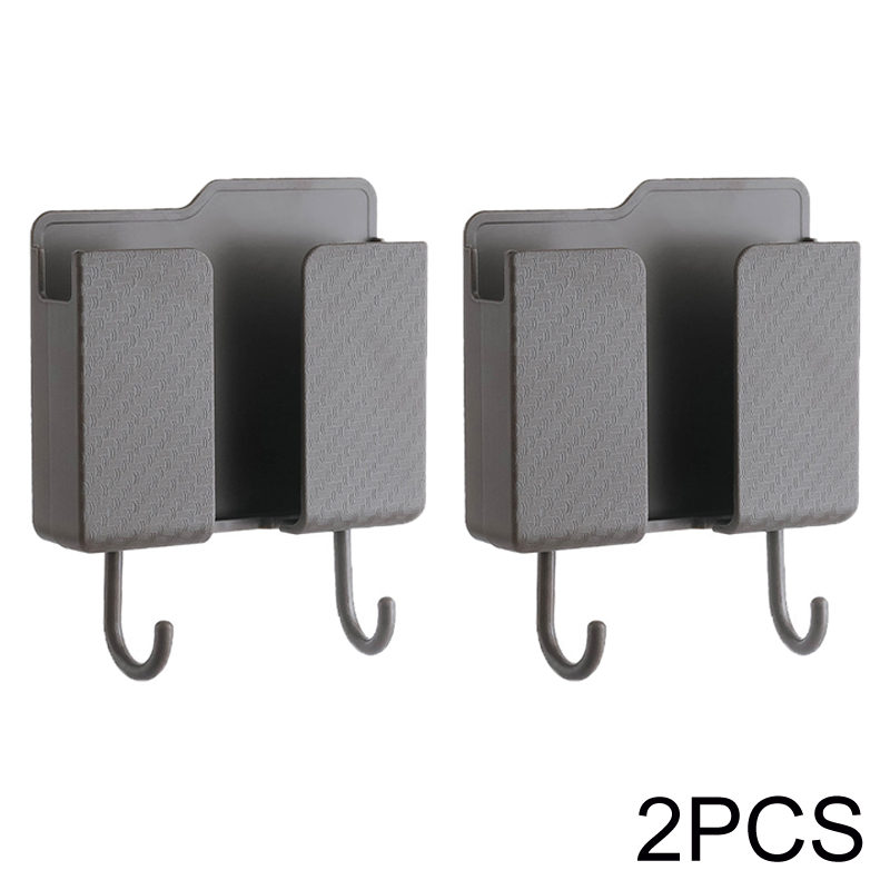 Soporte multifunción para teléfono inteligente, organizador montado en la pared, caja de almacenamiento, gancho para cargador de pared, organizador de cables, soporte de base de carga: Multicolor