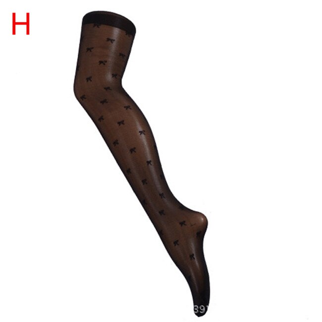Vrouwen Panty Klassieke Kleine Polka Dot Zijden Kousen Dunne Dames Vintage Faux Tattoo Kousen Panty Vrouwelijke Kousen: H