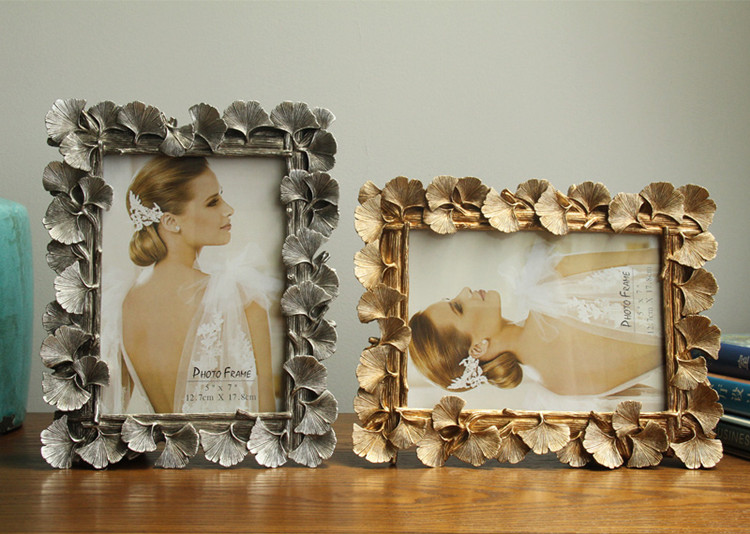 Ginkgo Leaf Resin Picture Frame, Graduation Photo Frame
