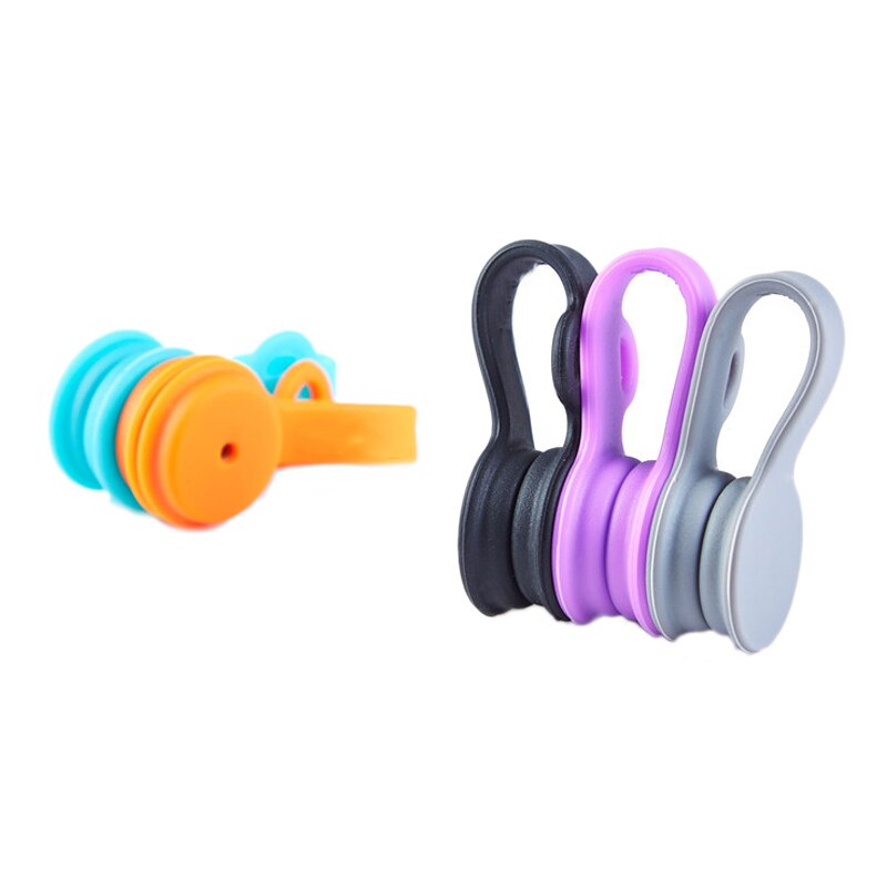 6- pack kabelorganizers magnetische kabelklemmen oordopjes snoeren opwinder bladwijzerclips usb-kabelmanager houder wikkelbanden riempjes