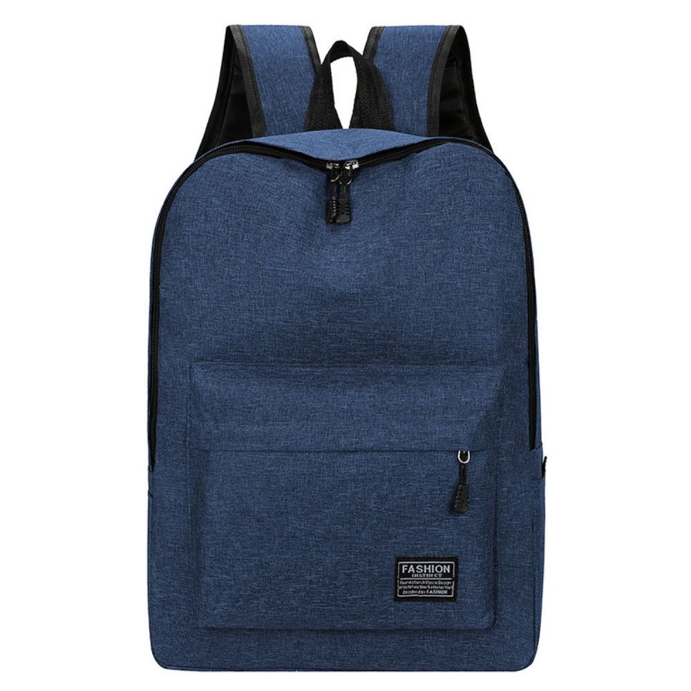15 inches Versatile Backpack Trendy Washable Oxford Cloth Computer Bag Black Grey Blue Red School Student Backpack for Women Men: SKY BLUE