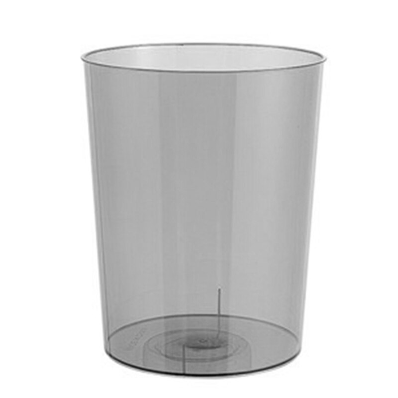 Light Luxury Transparent Trash Can Large Capacity Dustbin Garbage Bucket for Bathroom Kitchen Office Waste Paper Storage Organiz: 02-M