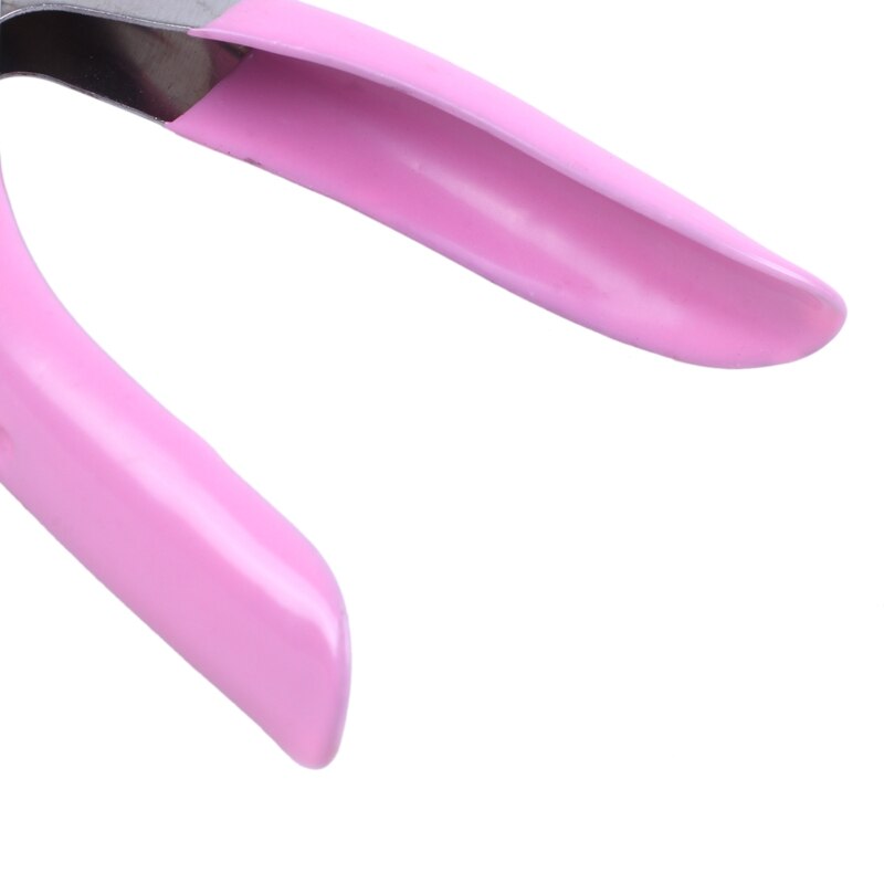 Nagelknipper Voor Nagels En Valse Acryl Nagels Te Gebruiken Roze.