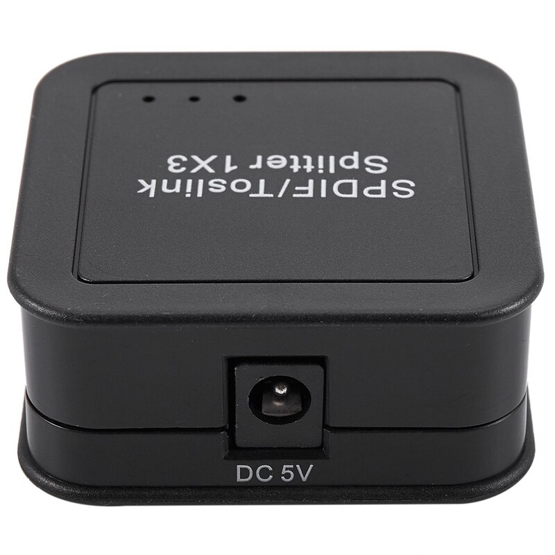 1x3 Conmutador Digital óptico Spdif Toslink o divisor con Control remoto salida Digital óptica distribuidor de fibra enchufe de EE. UU.: Default Title