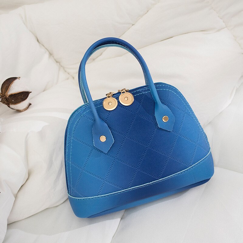 hohe-Ende Kreativität Pu Frauen Handtaschen Einfachheit Multi-Farbe SchöNe Hülse Tasche Für Telefon lässig Schulter Taschen weibliche: Blau