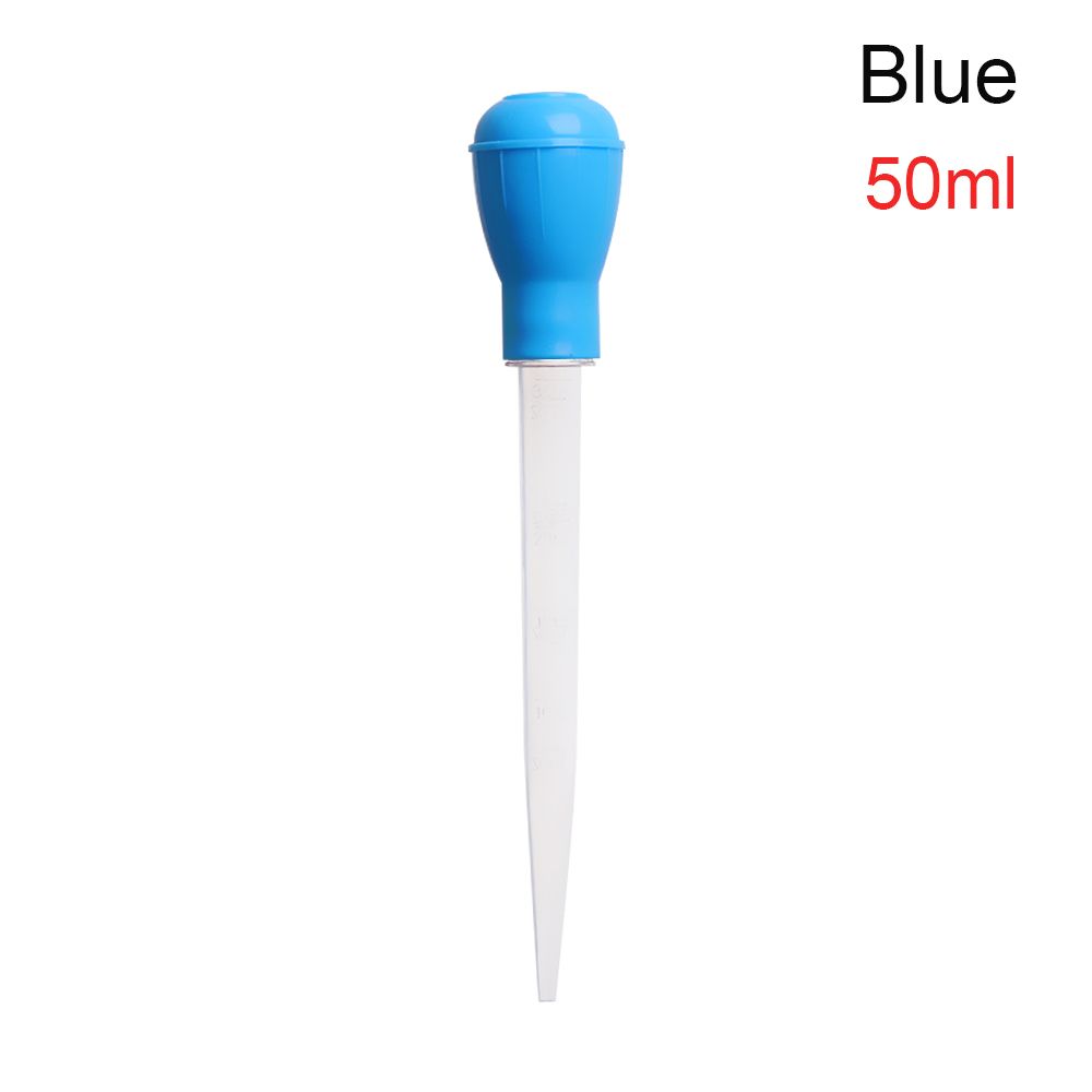 30/50Ml Pipet Druppelaar Aquarium Sifon Pomp Water Changer Aquarium Cleaning Afval Remover Water Wisselaar Draagbare Bbq levert: blue / 50ML