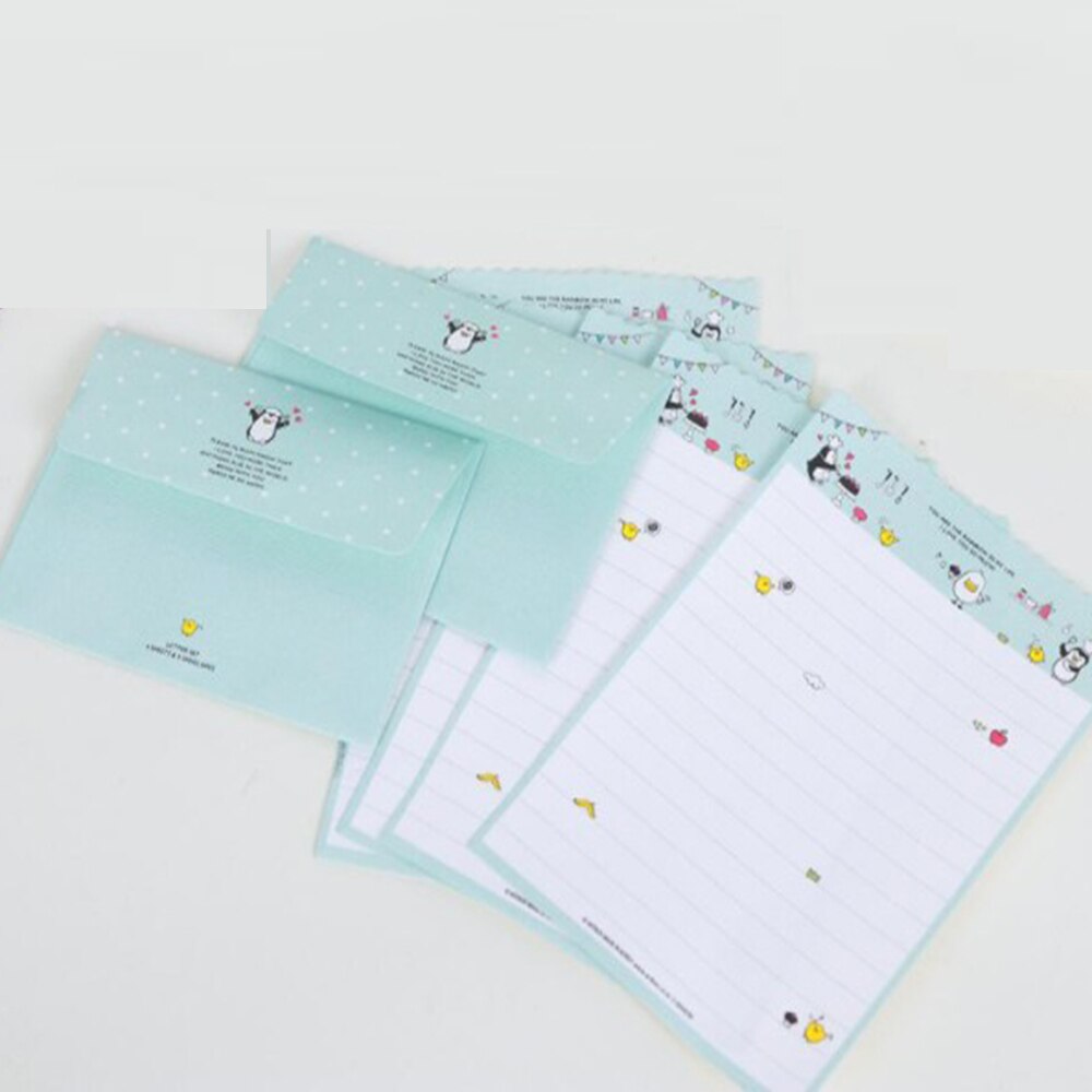 Envelopes 4 Sheet Letter Paper Set Love Flower Letter Paper Cute Letters Writing Paper Letter Envelope Office Supplies: 2