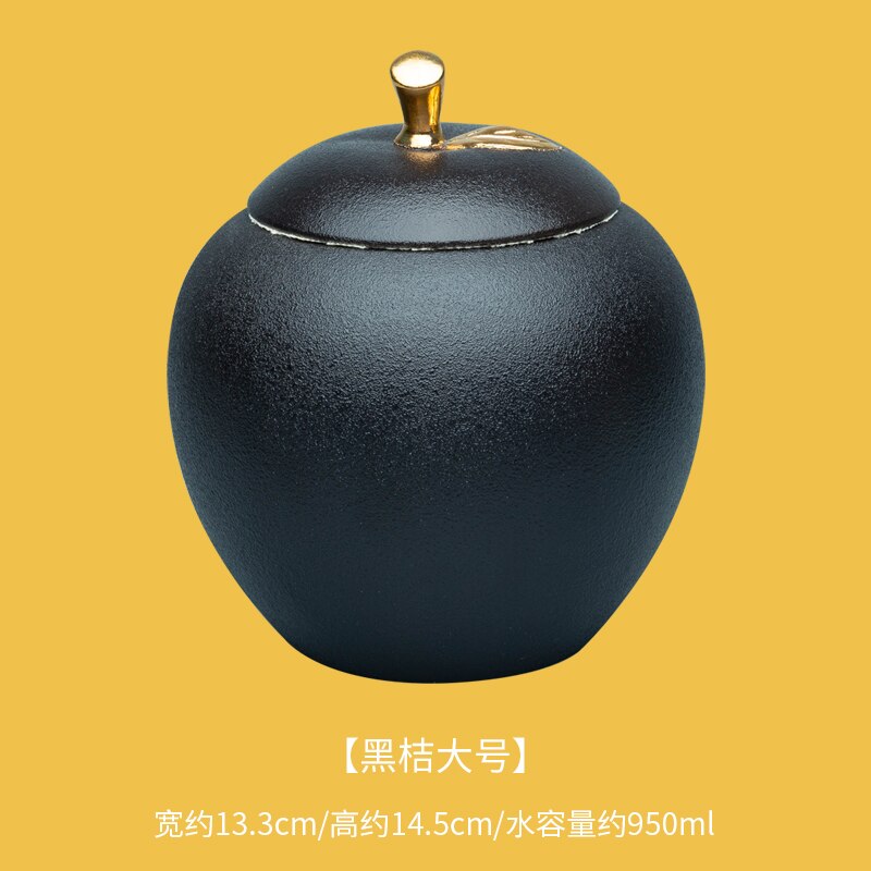 Travel tea caddy mini keramiska tepåse behållare personalisering godis torkad frukt teburk te matcha te förvaringsbox  ac50te: Stil 5- stor