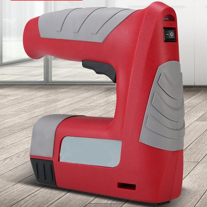 Electric Stapler 4.2V Lithium-ion Cordless Nail Gun Staple Gun Nailer Stapler DIY Tool Wood Frame Portable Woodworking Tool