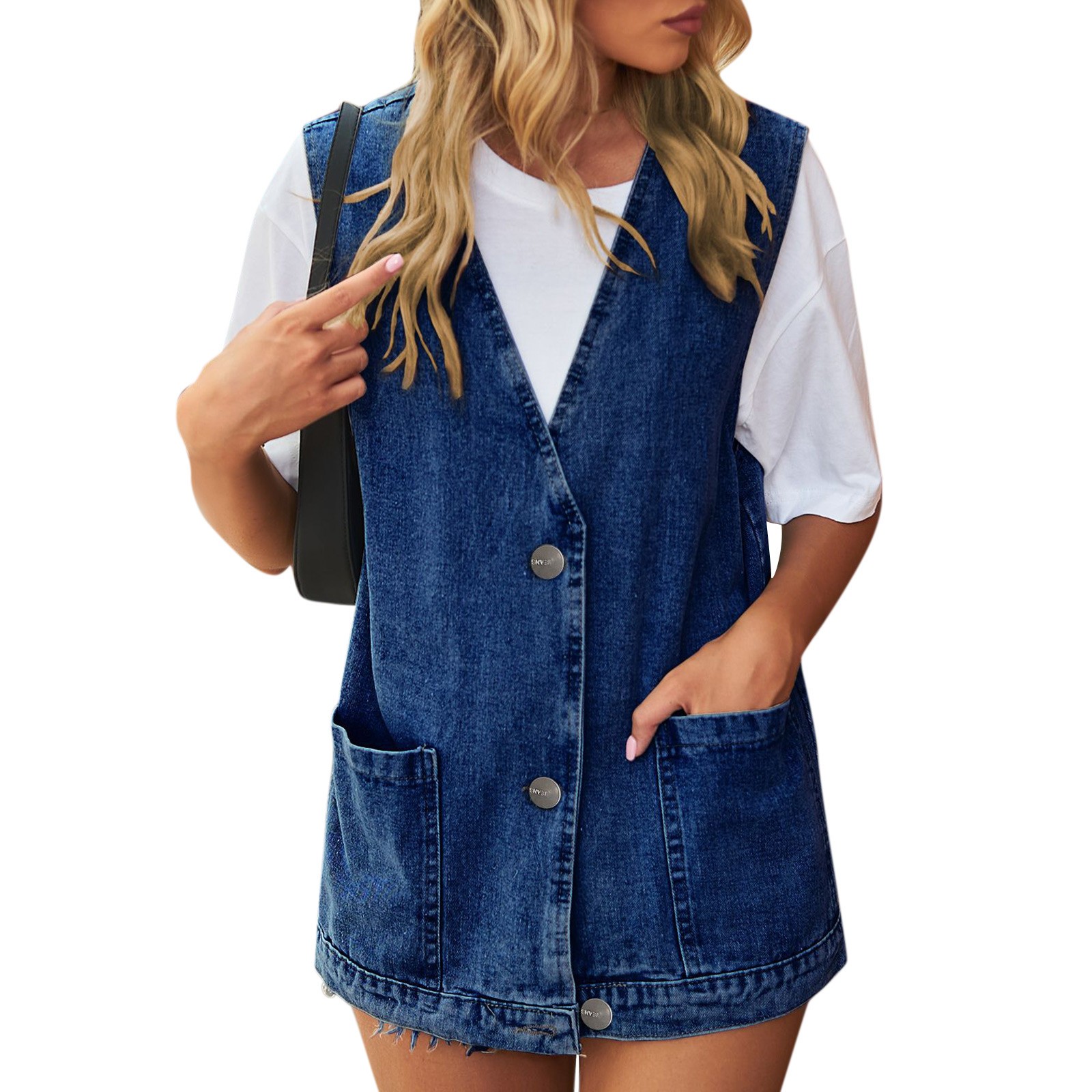 Lente Herfst Dames Korte Denim Vest Jack Single Breasted Koreaanse Slanke Casual Jeans Vest Dames Vest Vest Chaleco Mujer: S / Bruin