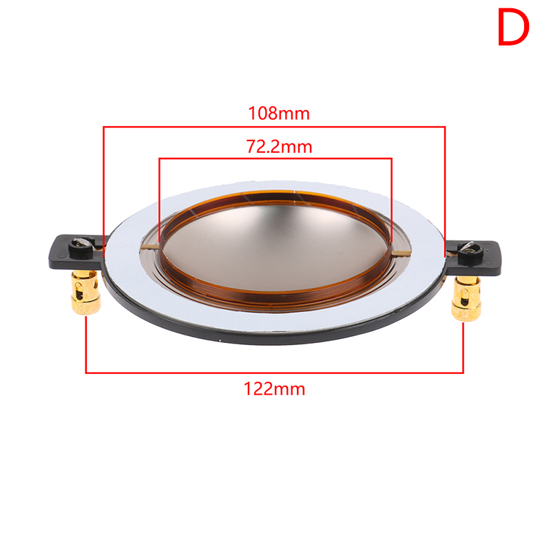 1PC 34,4mm 44,4mm 51,3mm 72,2mm 74,5mm DIY Teile Core Hochtöner Schwingspule Membran Titan film Höhen Lautsprecher Reparatur zubehör: Orange