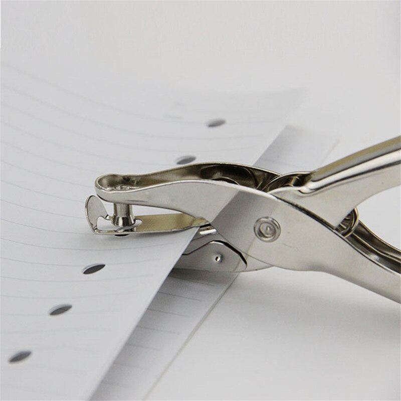 1 pc kontorsskola metall enhåls stansare hand pappers stans en hål stans tillbehör scrapbook pappers stans metall material