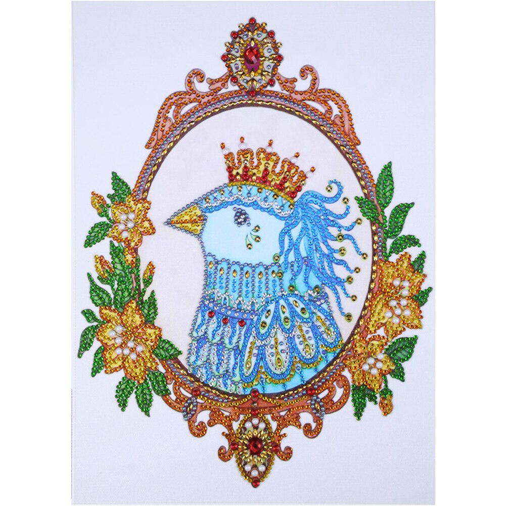 Pauw Vogels Kleur Handgemaakte Diy Diamant Schilderen Creatieve Handgemaakte Woondecoratie 11.8x15.7in: 07