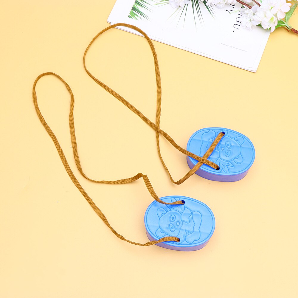 1 Pair Elliptical Balance Trainer Balance Stilts Toddler Children Kids: Blue