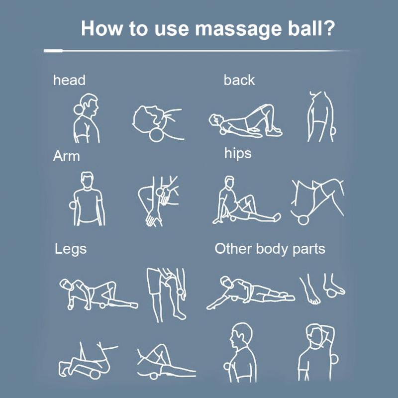 Silicone Massage Ball USB Electric Yoga Ball Deep Muscle Vibration Fitness Ball Adjustable Foot Massage Fascia Ball Relieve Pain