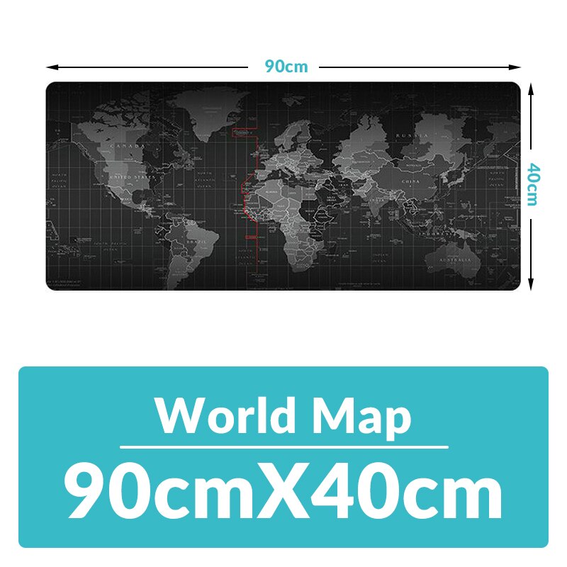 Dados sapo mouse pad grande mapa do mundo velho computador portátil mousepad gaming mouse esteira prática escritório de descanso superfície: 90 X 40cm