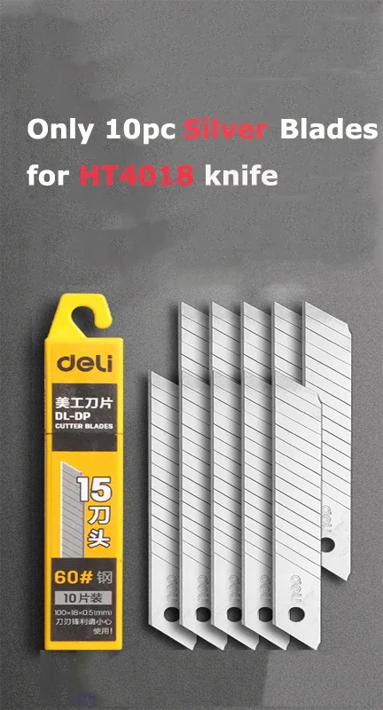 Deli Pocket Knife Box Cutter Utility Knife Retractable Blade 9/18mm Нож for Home Office School Stationery Cut Paper Craft Knives: black