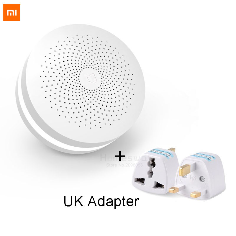 Original Xiaomi Smart Home Gateway Multi-functional Upgraded Smart Temperature and Humidity Sensor WiFi Remote Control by Mi APP: Gaterway UK Adapter