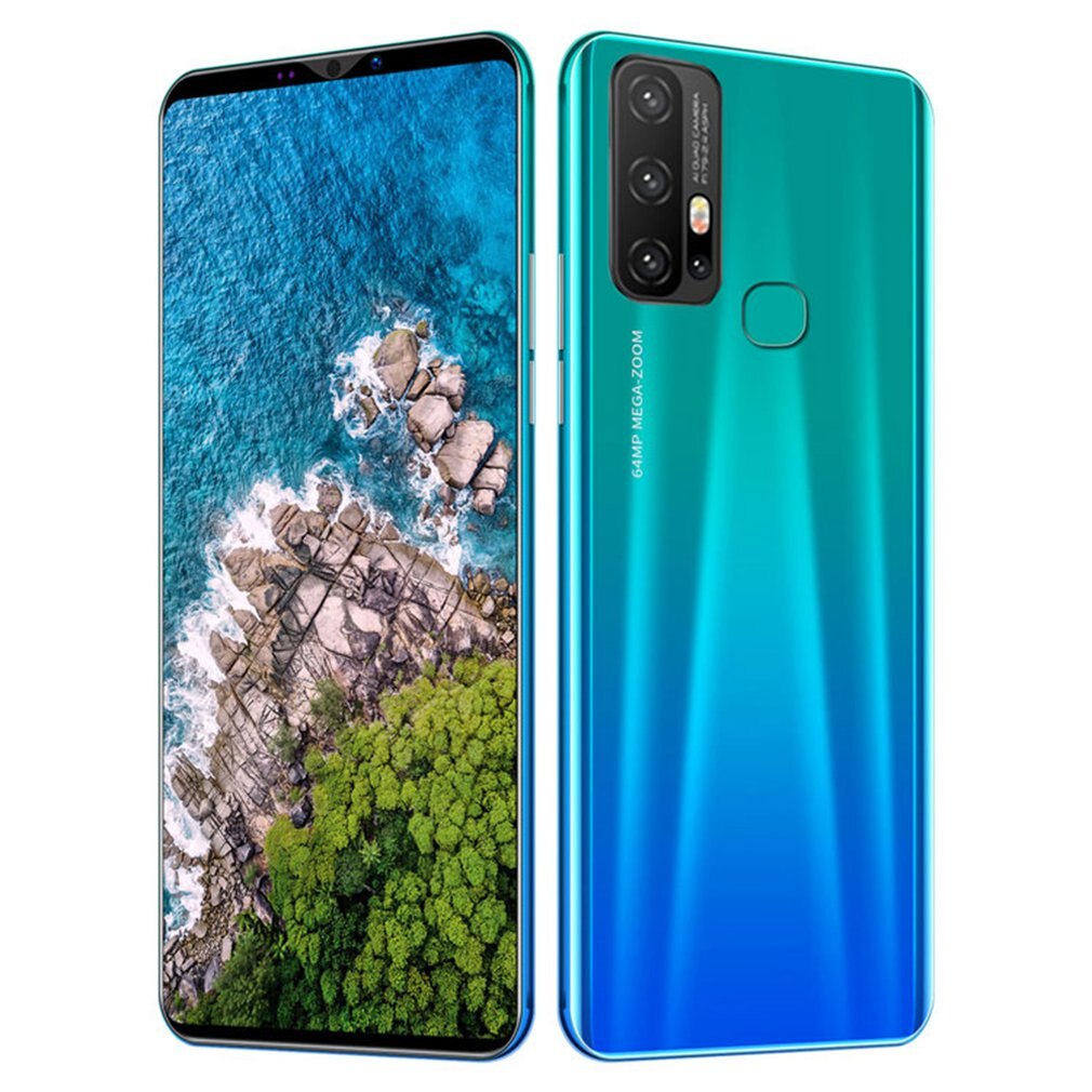 Z6 Pro Smartphone 5,8 Inch Bildschirm Smartphone 512M + 4G Android Smartphone 3D Glas Überzogene Zurück Abdeckung Blau: blue US
