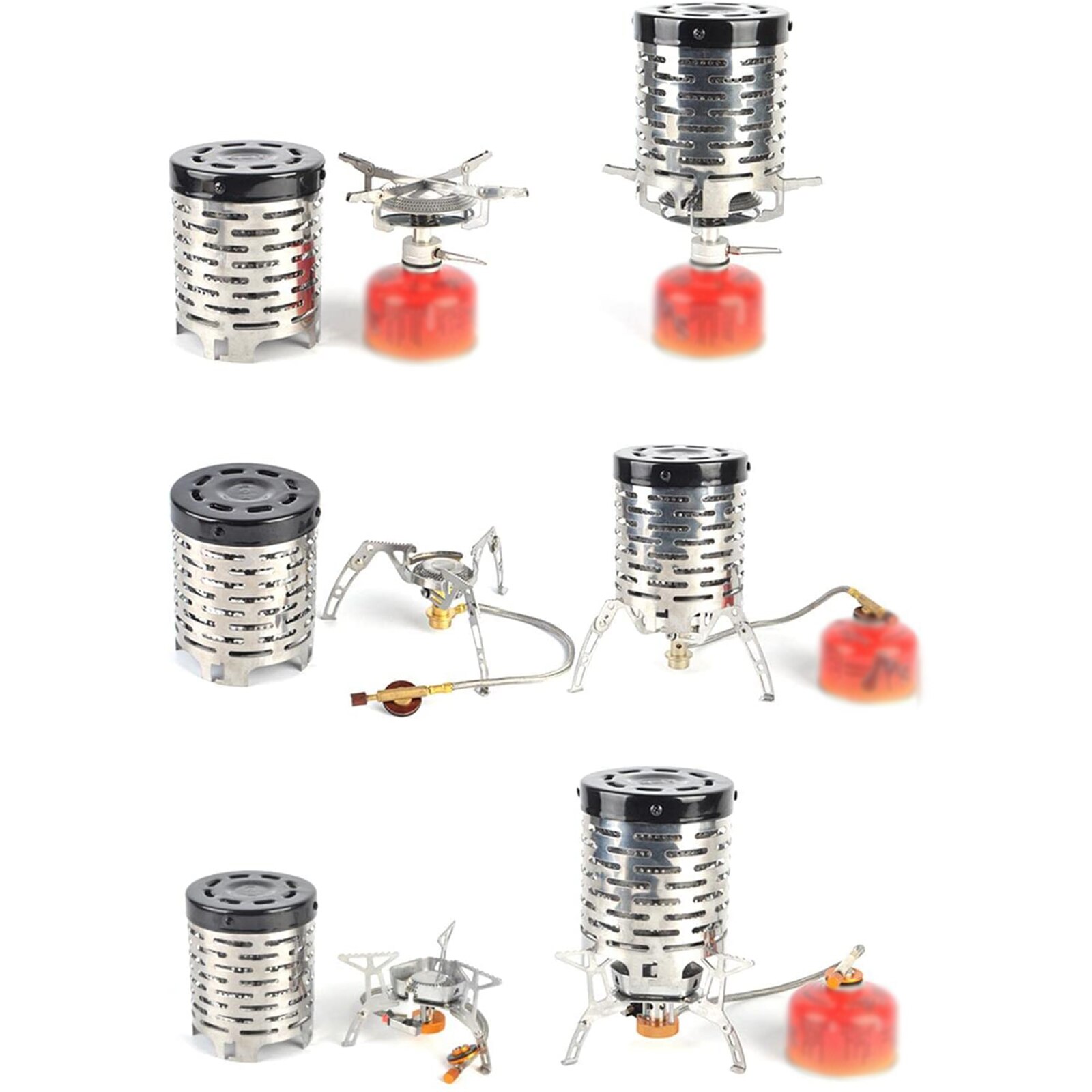 Heater Stainless Steel Mini Winter Outdoor Camping Hiking Fishing Home Barbecue Heating Stove Portable Gas Infrared Tent Heating