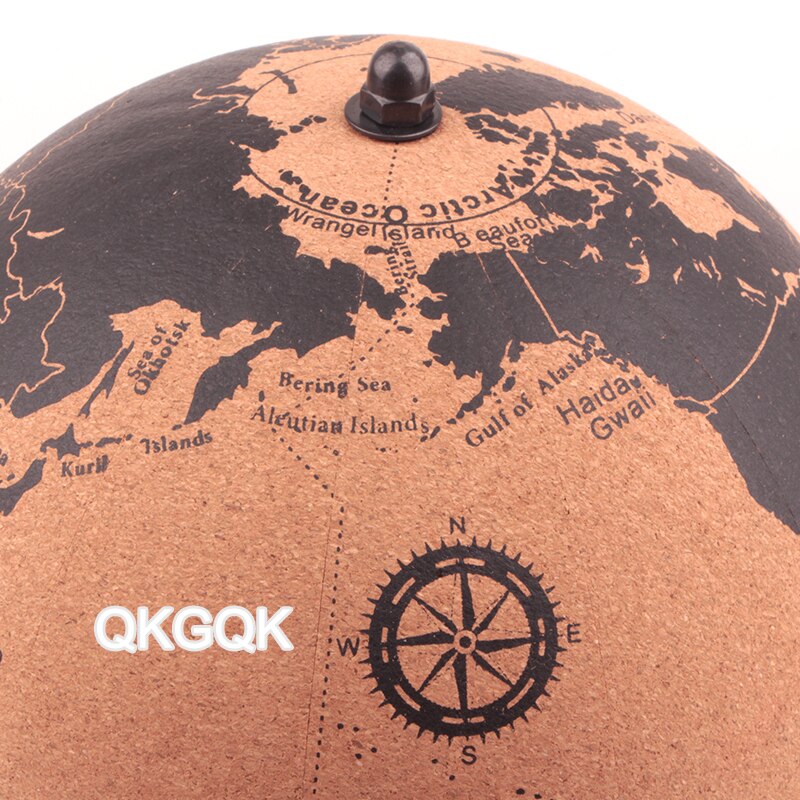 Mellemstørrelse kork træ tellurion jordklode kort glober hjemmekontor dekoration verdenskort oppustelig træning geografi kort ballon