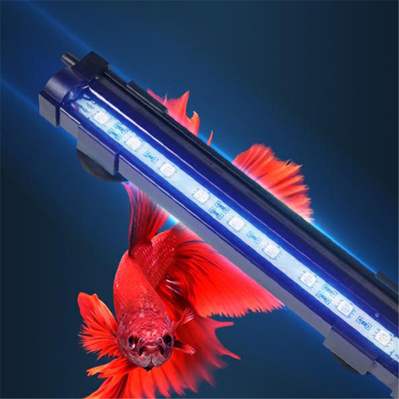 Bubble Aquarium Light Fish Tank Submersible Light EU US Plug Aquatic Air Bubble Oxygenation Lamp LED Aquarium Light