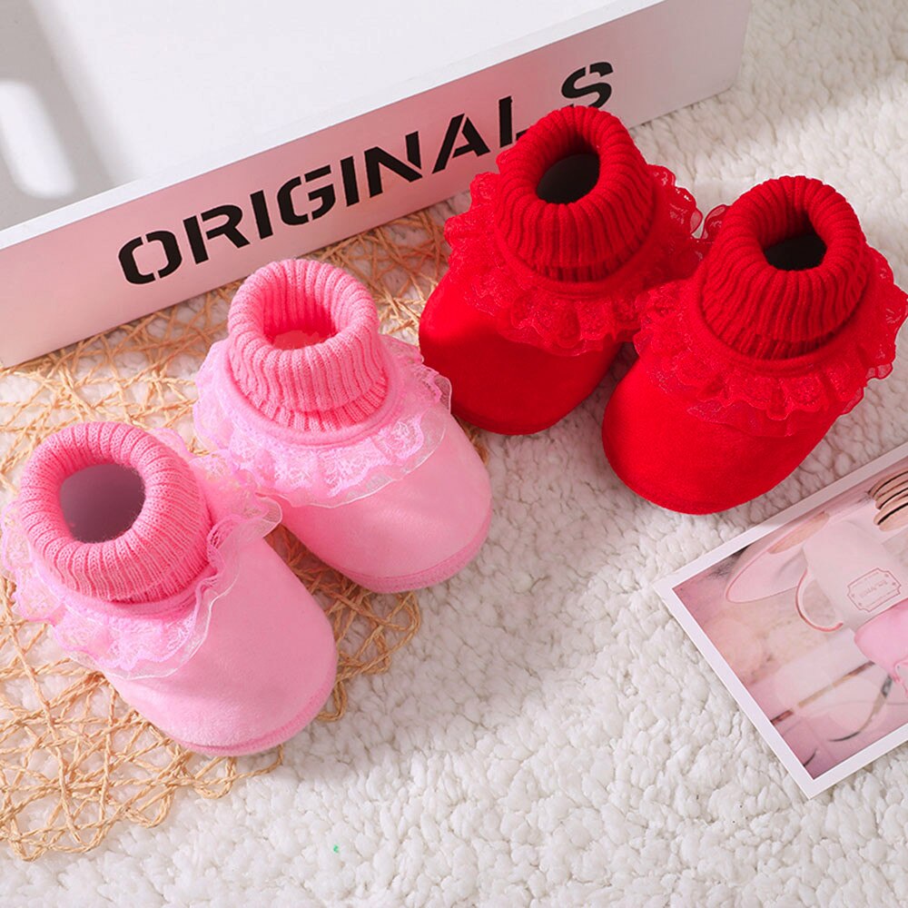 25 # neugeborenen Baby Mädchen Weiche Schuhe Sohlen Spitze fest drucken Weben Schuhe Krippe Schuhe lässig Baumwolle Schuhe Für Mädchen ohne Schnürsenkel