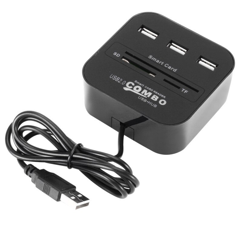 All In 1 USB SIM Smart Card Reader For Bank Card IC/ID EMV TF 3USB HUB