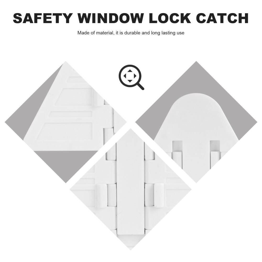 3pcs Sliding Glass Door Locks Sliding Window Safety Locks Anti-Theft Protection Buckle for Child Baby Home Window (Blue)