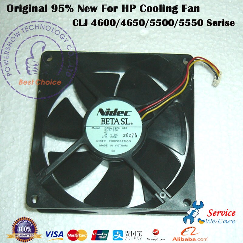 Original 95% Cooling Fan Cartridge Fan RH7-1491 RH7-1491-000CN For HP4600 HP4650 HP5500 HP5550 Serise