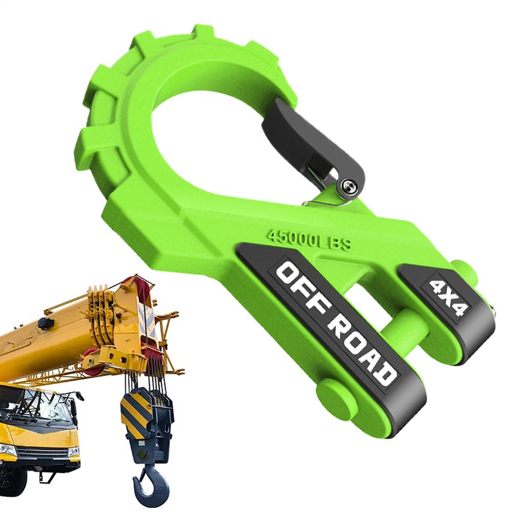 3/8 Zoll Windenhaken Abschlepp-Clusterhaken schwer Pflicht Auto Abschlepphaken Vielseitiger Anhänger Gabelkopfhaken Gabelkopf-Halbhaken für Auto LKW SUV: Grün