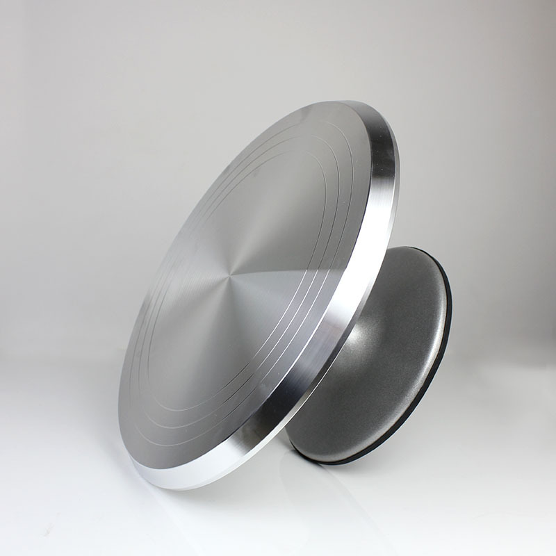 Aluminum alloy 12 inch turntable cake decoration accessory set rotating cake stand tool metal stainless steel pastry cake stand