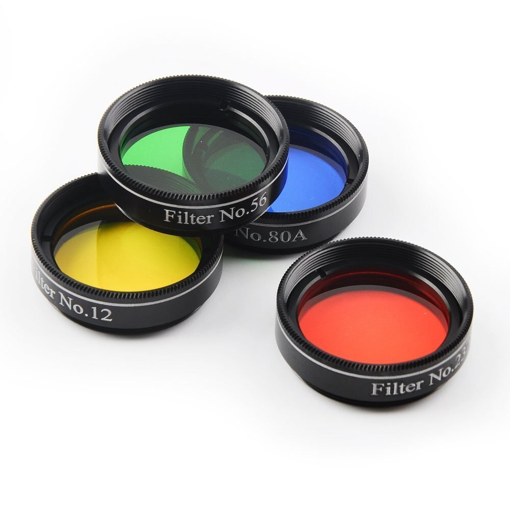 1.25 inch 4pcs Telescope Filter glass nebula filters Set Astronomical Telescope oculares