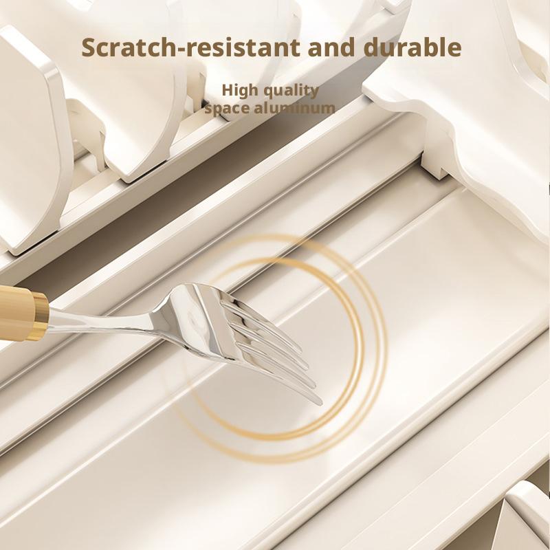 Pojemnik robić szuflady kuchennej, przegródka robić szafki, wbudowany stojak na naczynia, organizer na miski, pałeczki, talerze, uchwyt na sztućce, ociekacz na naczynia.