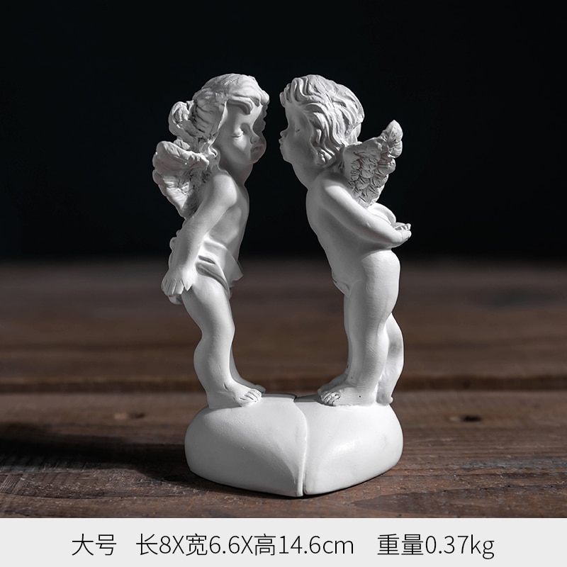 Thuis Sculptuur Engel Paar Sculptuur Kast Ambachten Decoratie Desktop Meubels
