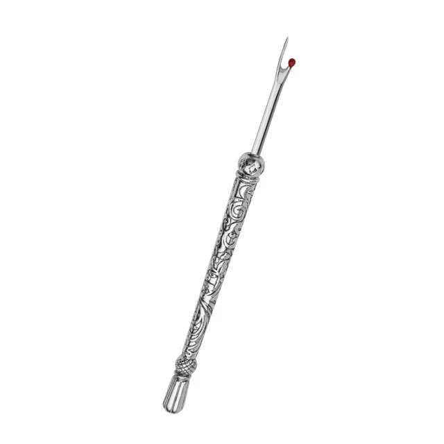 1Pc RVS Naaisteek Draad Unpicker Retro Naaien Tornmesje Professionele Borduurgaren Remover Naaigereedschap: Licht Groen