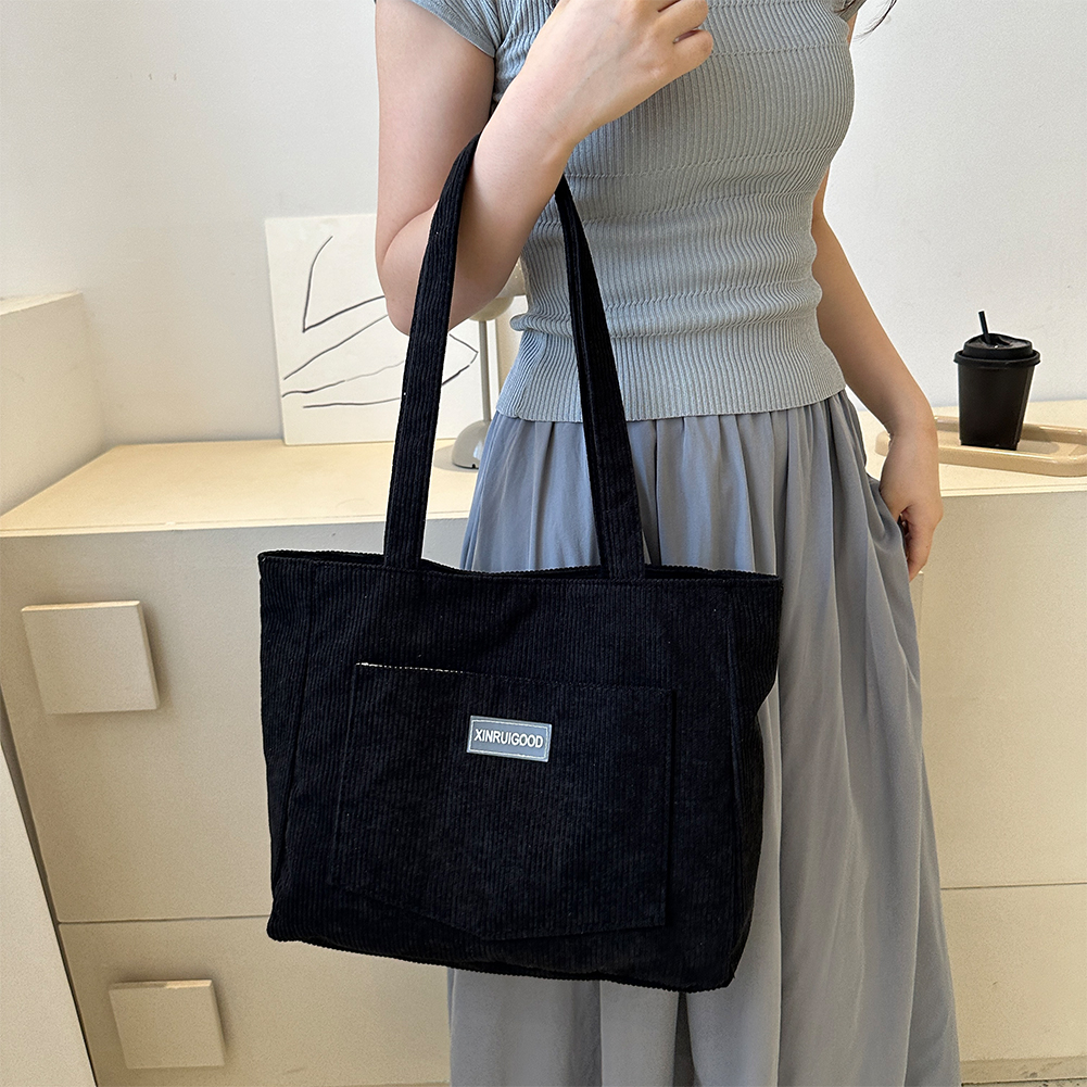Bolso de mano de PANA con bolsillos para mujer, bolsa de Hobos sólida, bolsa de compras informal para el trabajo escolar, compras