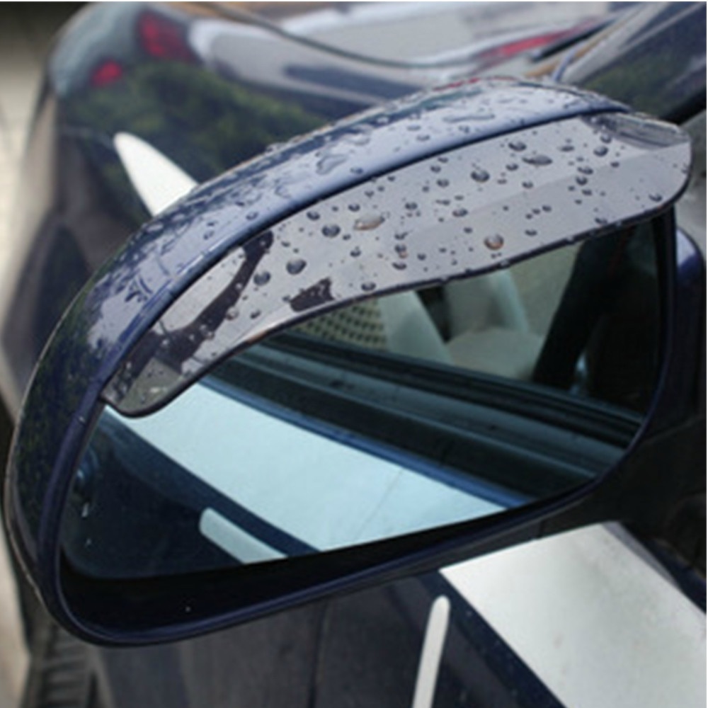 2 Stuks Auto Regenkap Flexibele Rubberen Auto Achteruitkijkspiegel Rain Shade Douche Blocker Cover Zonneklep Shade