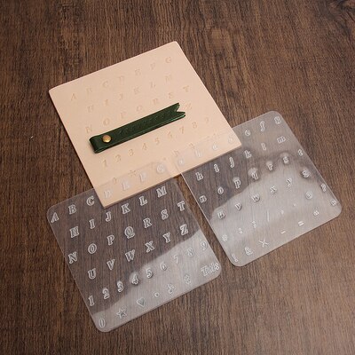 Handmade leather DIY leather letter printing digital printing art leather carving tool set combination